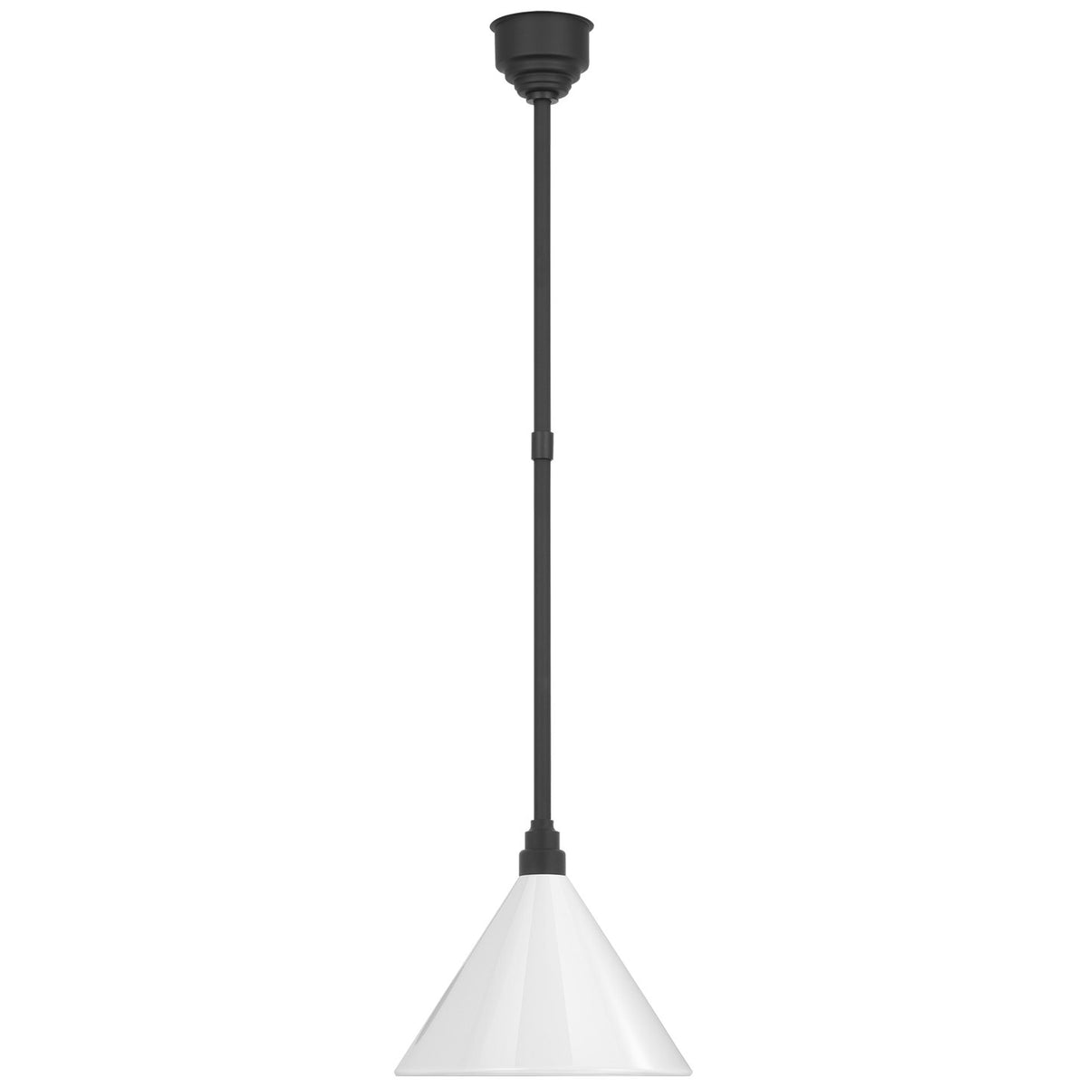 Academy Barn Light LED Pendant in Matte Black