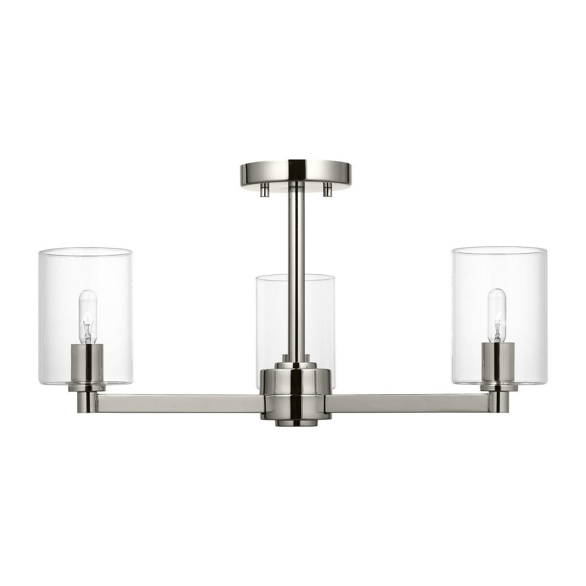 Fullton Three Light Semi-Flush Mount