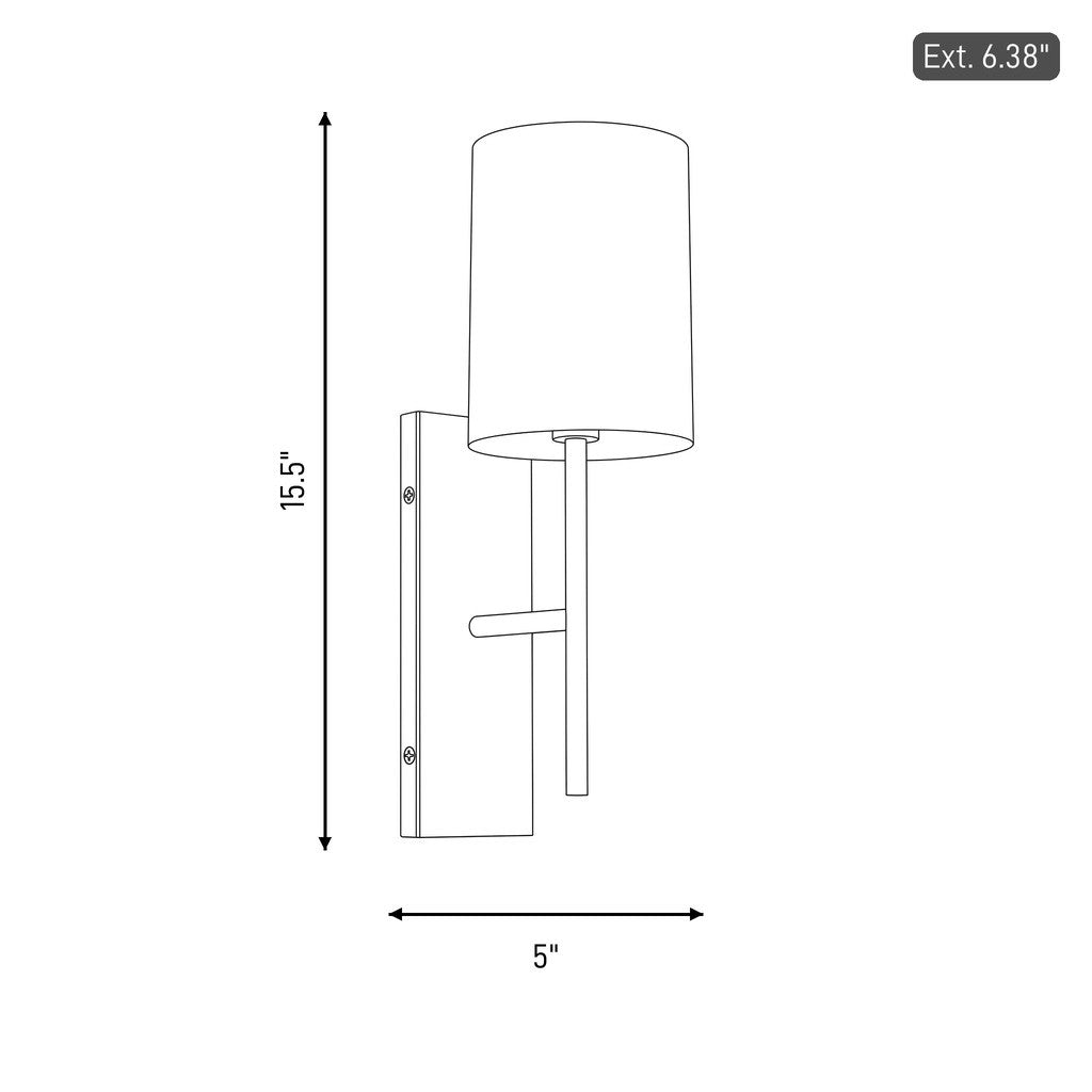 Key One Light Wall Sconce