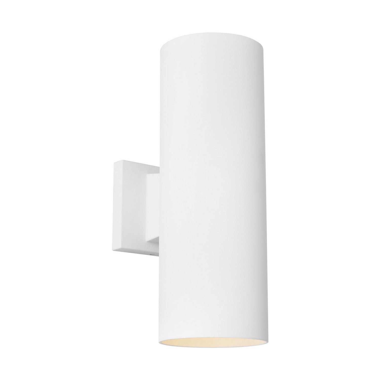 Applique murale extérieure cylindrique à deux lumières