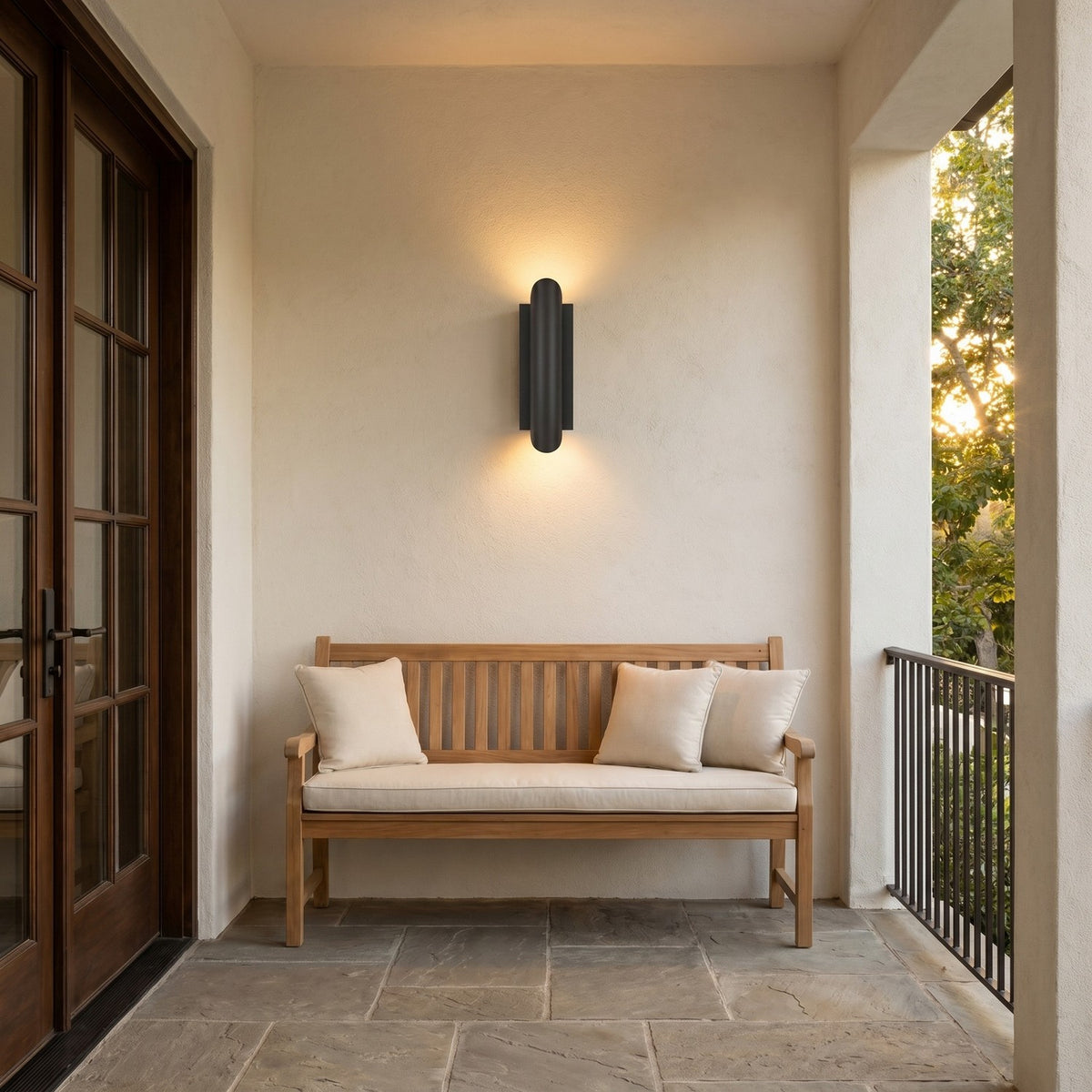 Ruxton One Light Wall Lantern in Textured Black