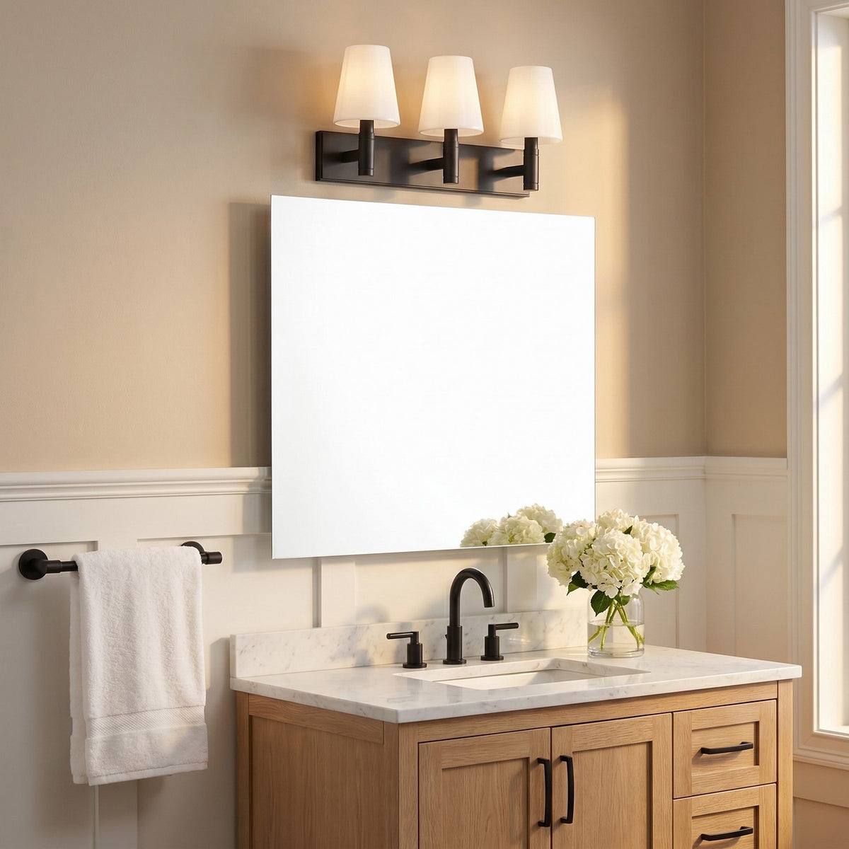 Beckham Classic Three Light Vanity