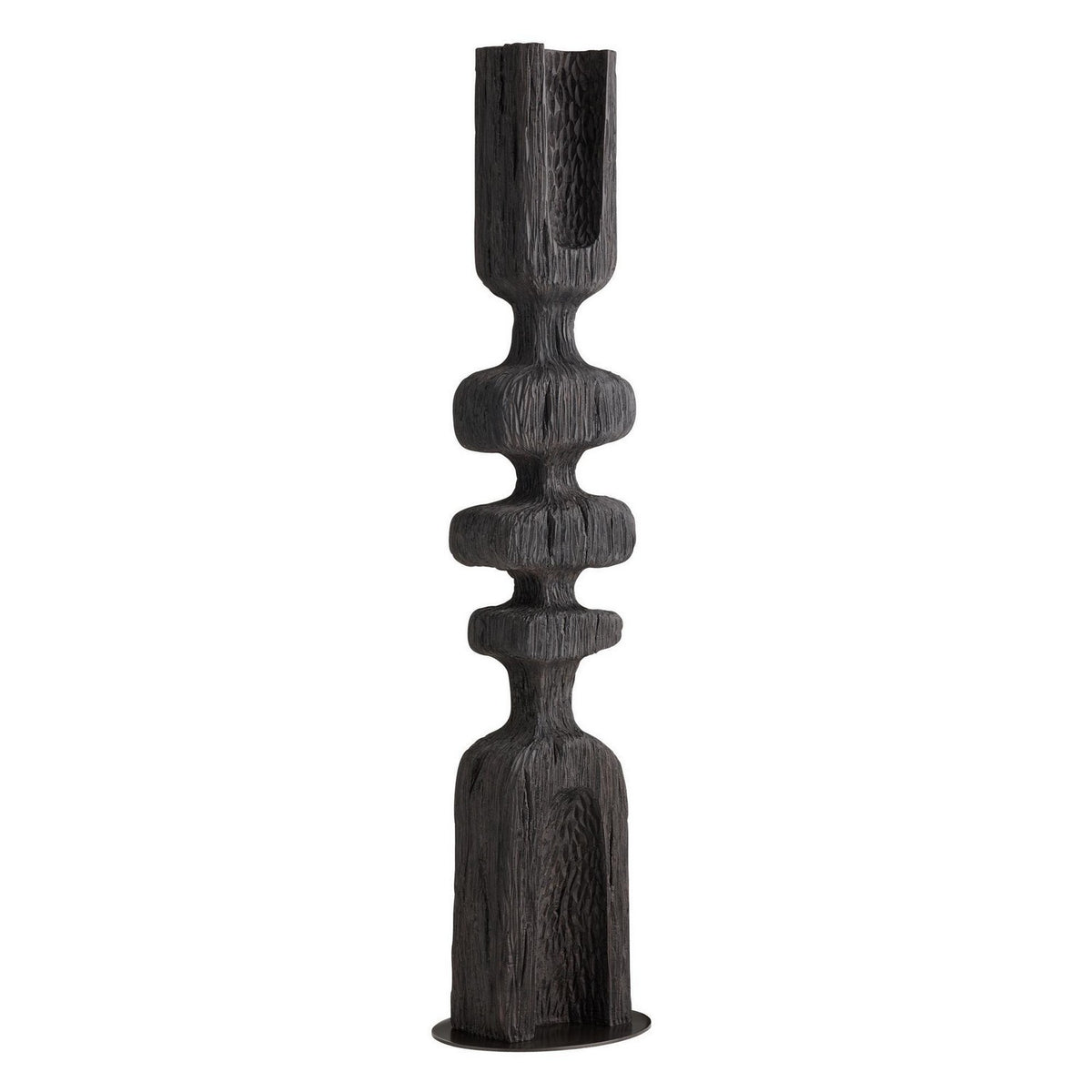 Sculpture de sol Jayden en ébène