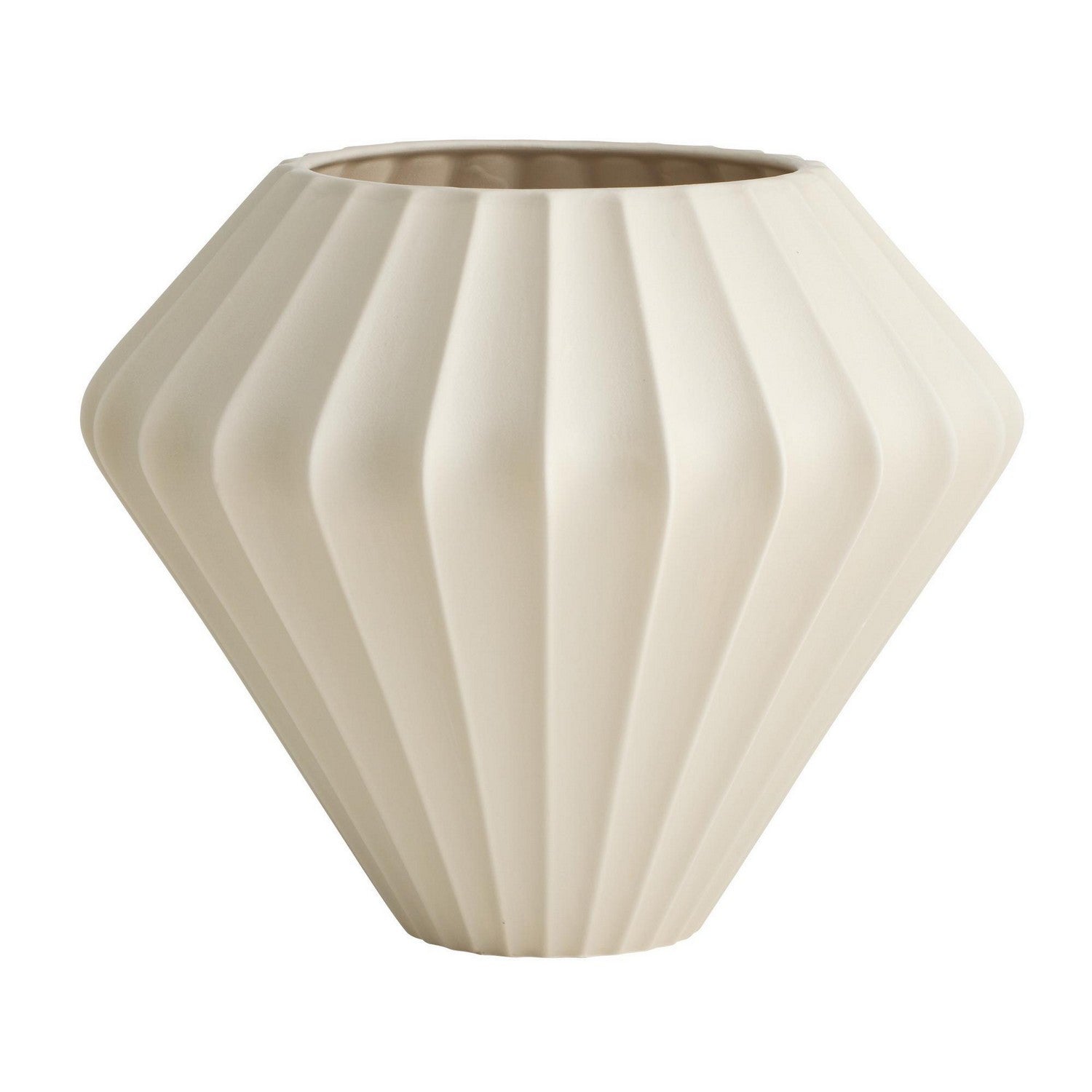 Kaliana Vase in Matte Taupe