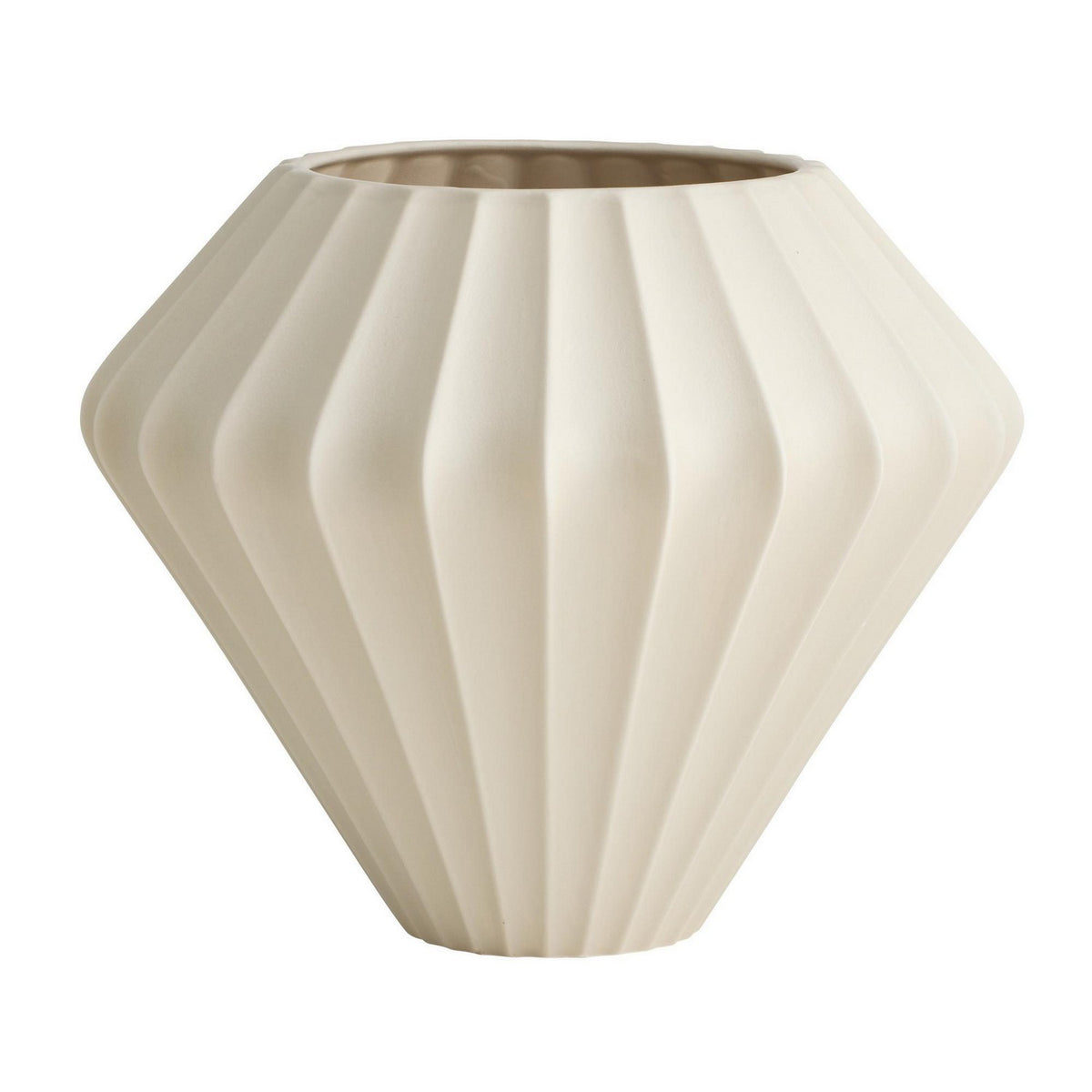 Kaliana Vase in Matte Taupe