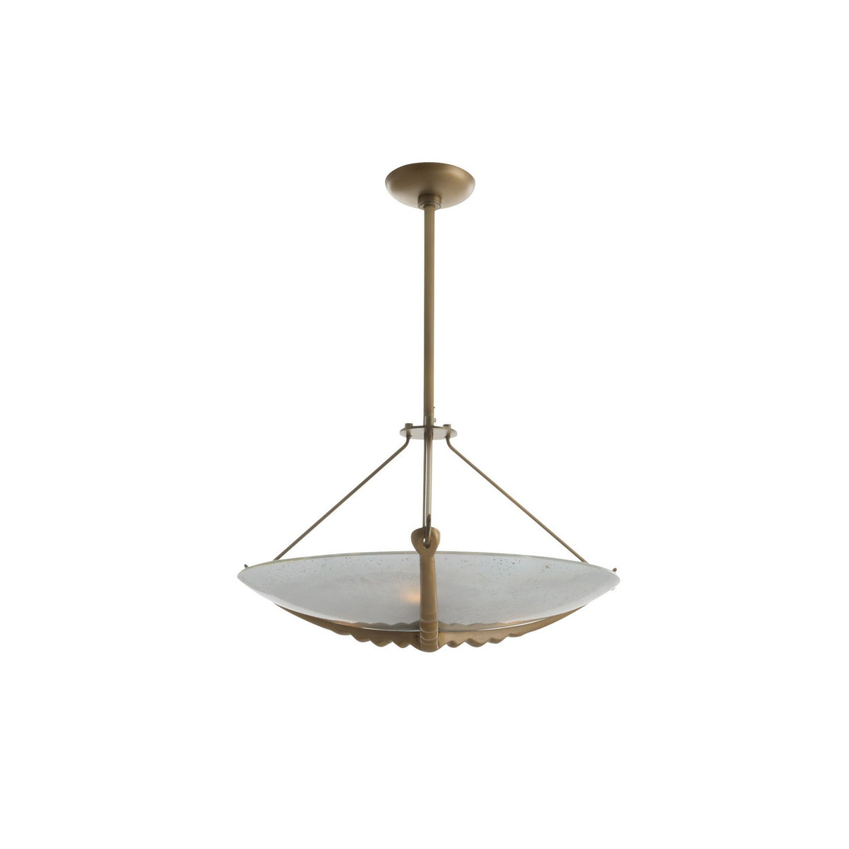 Karlsen Three Light Semi-Flush Mount in Frosted