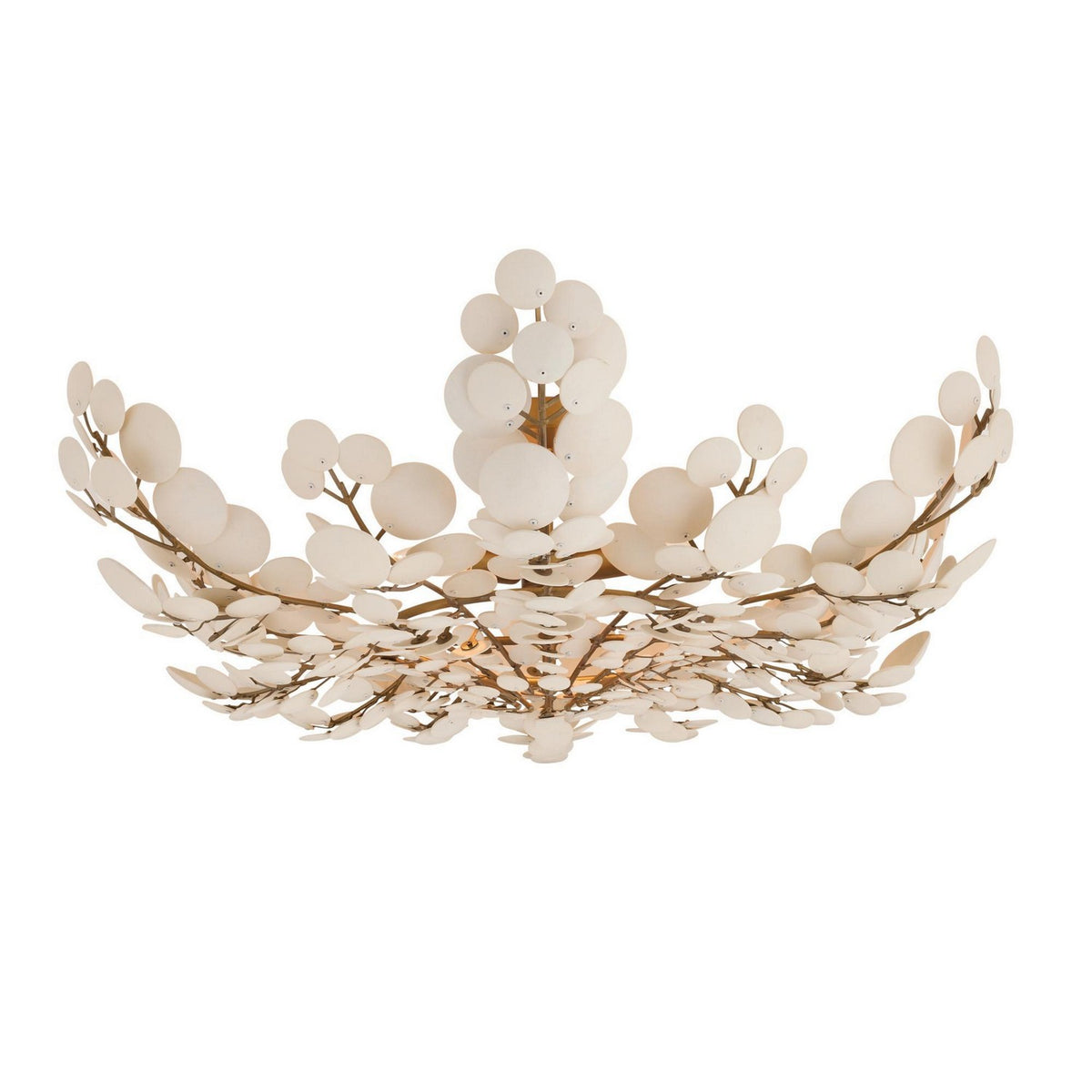 Bilal Three Light Flush Mount in Ivory