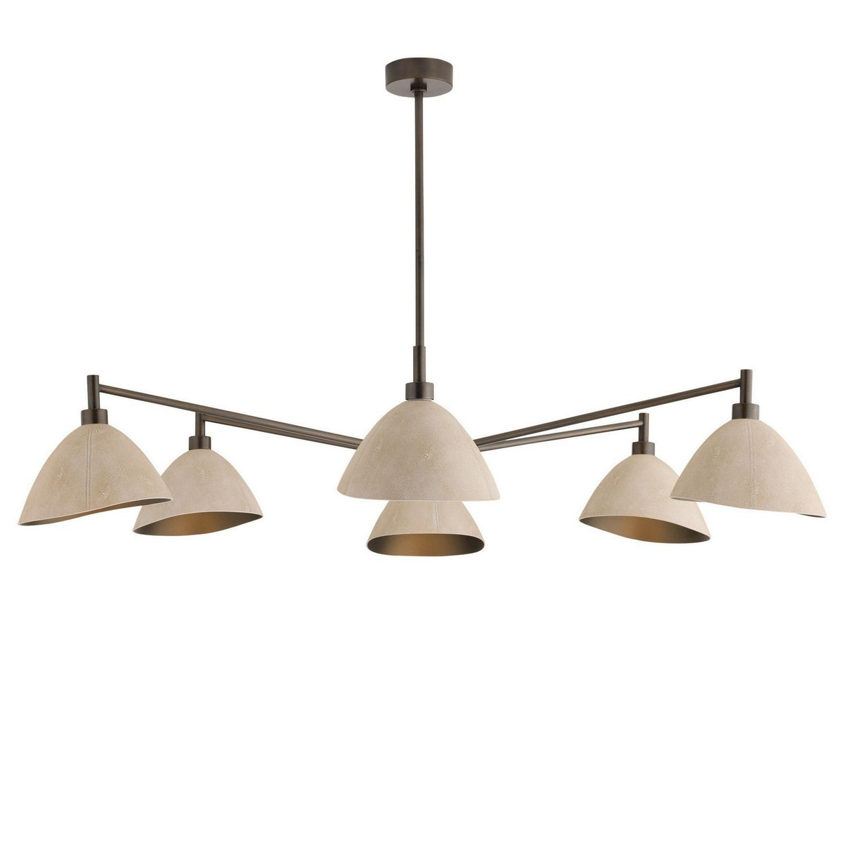 Inlet Six Light Chandelier in Ivory