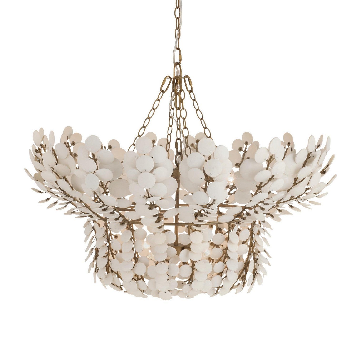 Lustre Bilal à huit lumières couleur ivoire