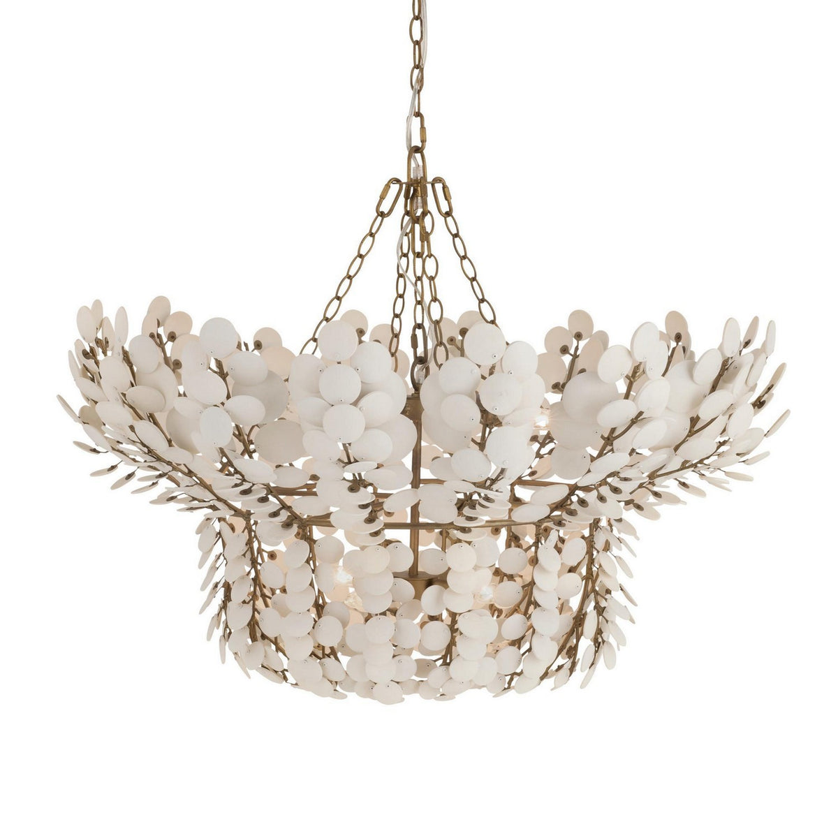Bilal Eight Light Chandelier in Ivory