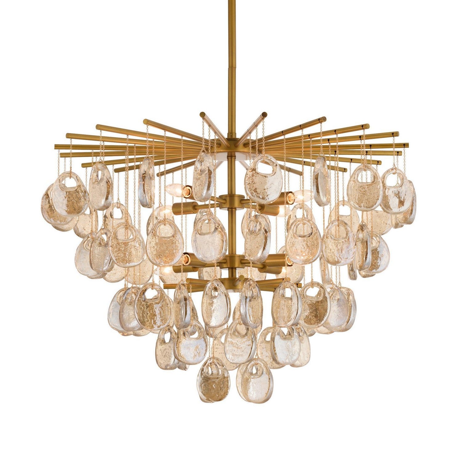 Jacqueline Eight Light Chandelier in Amber