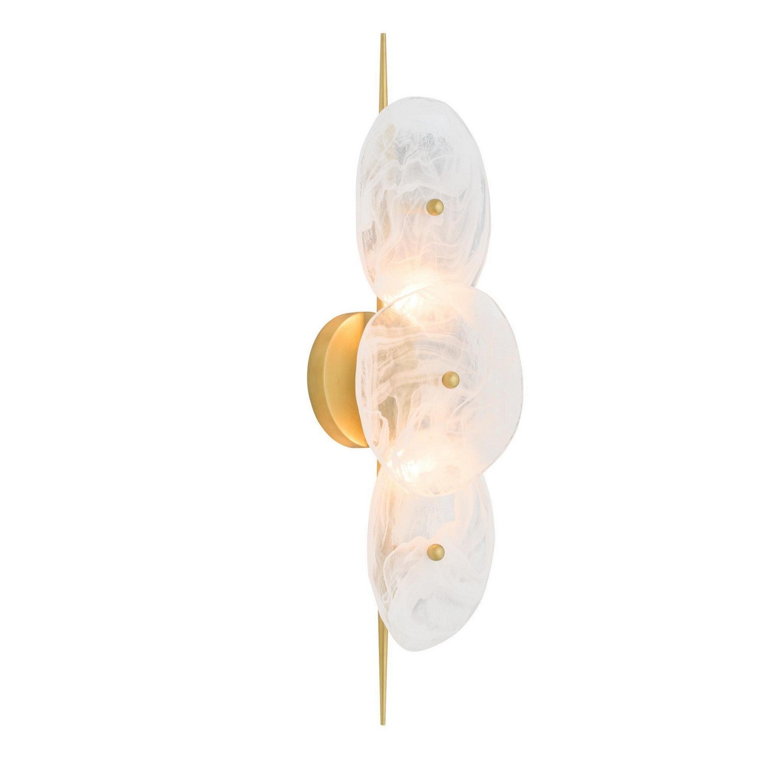 Kylie Two Light Wall Sconce in White Glaze