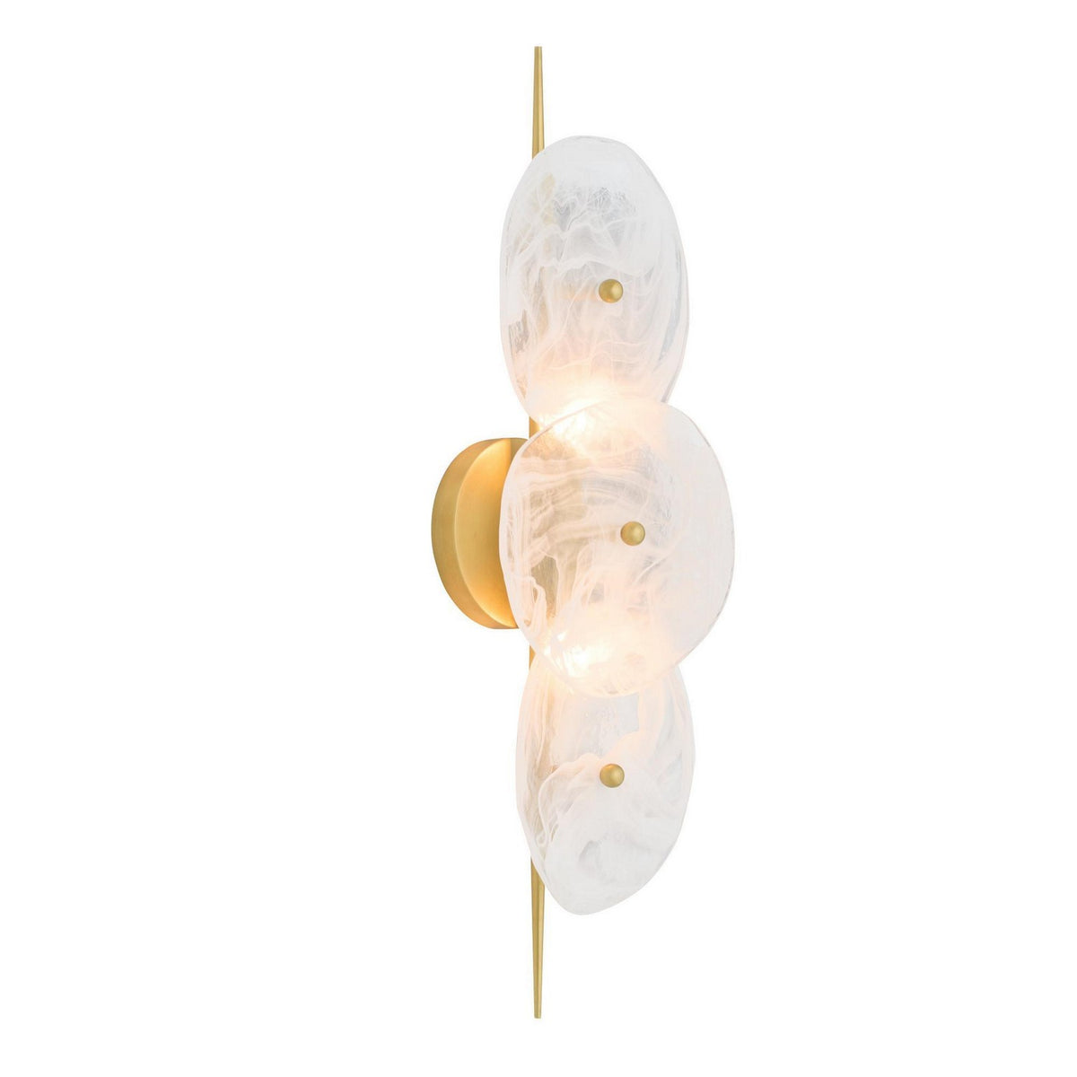 Kylie Two Light Wall Sconce in White Glaze