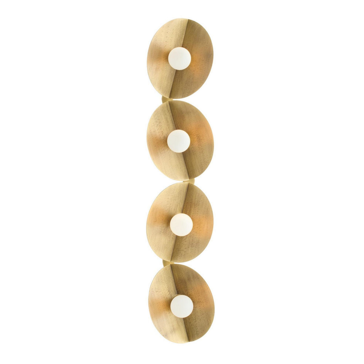 Itzia Four Light Wall Sconce in Antique Brass