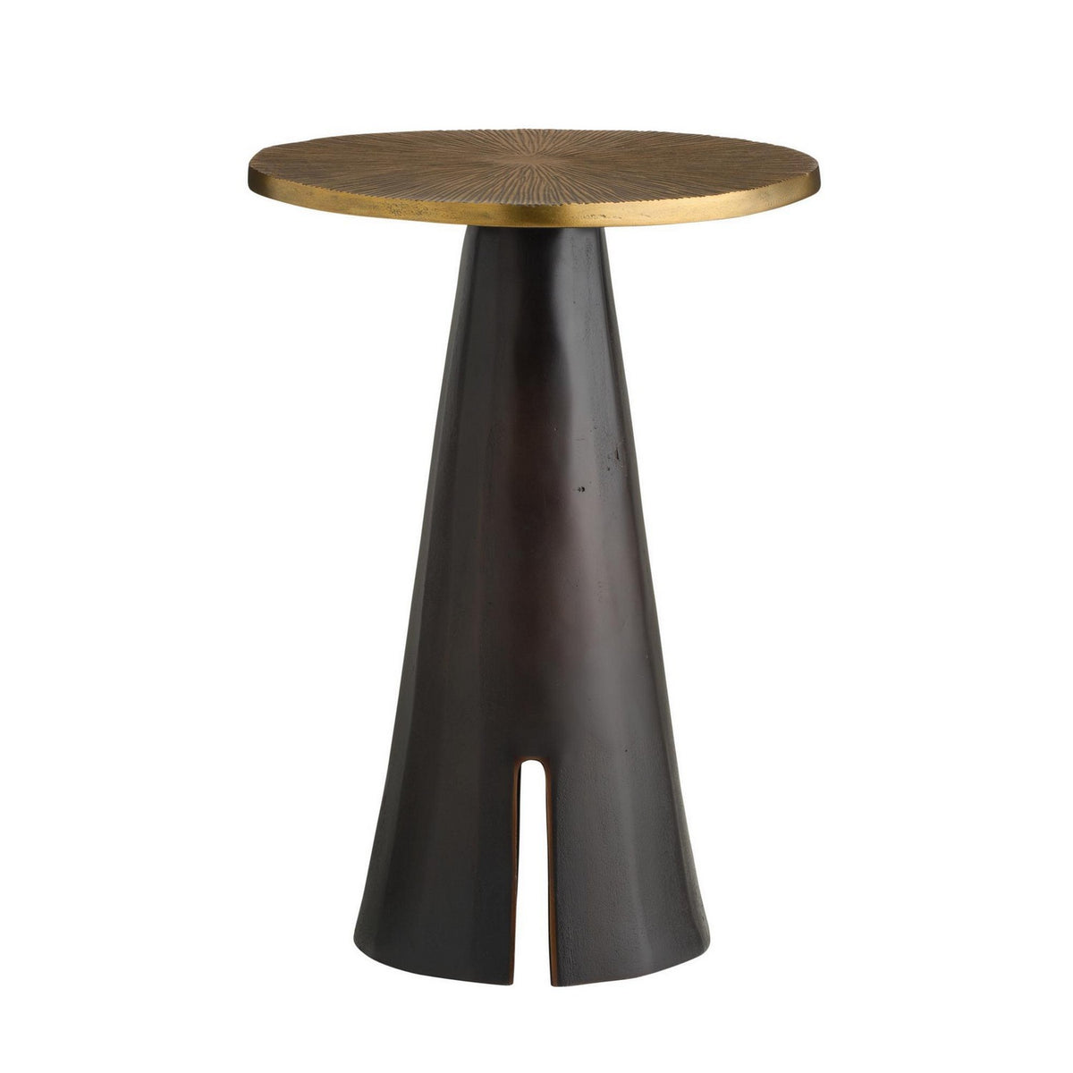 Table d'appoint Katara en laiton antique