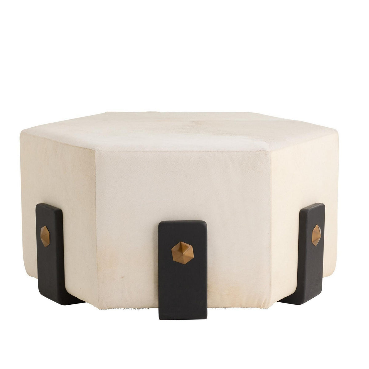 Ivonne Ottoman in White