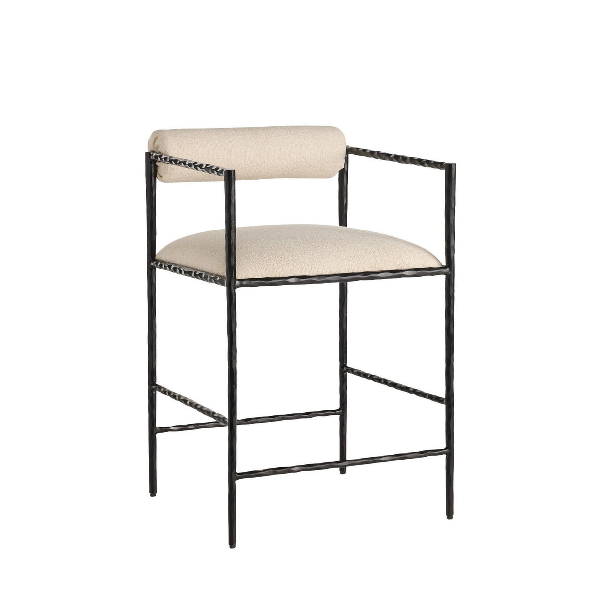 Barbana Counter Stool in Oxford White