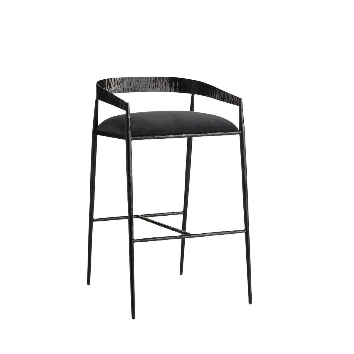 Ansel Bar Stool in Midnight Grey