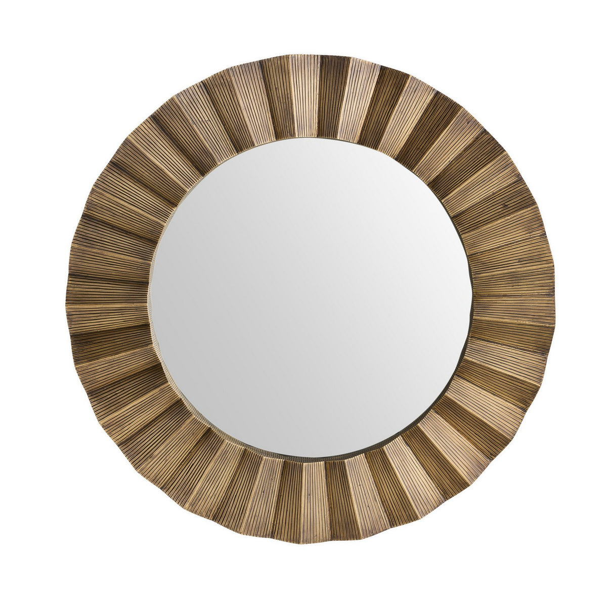 Kelby Mirror in Dark Antique Brass