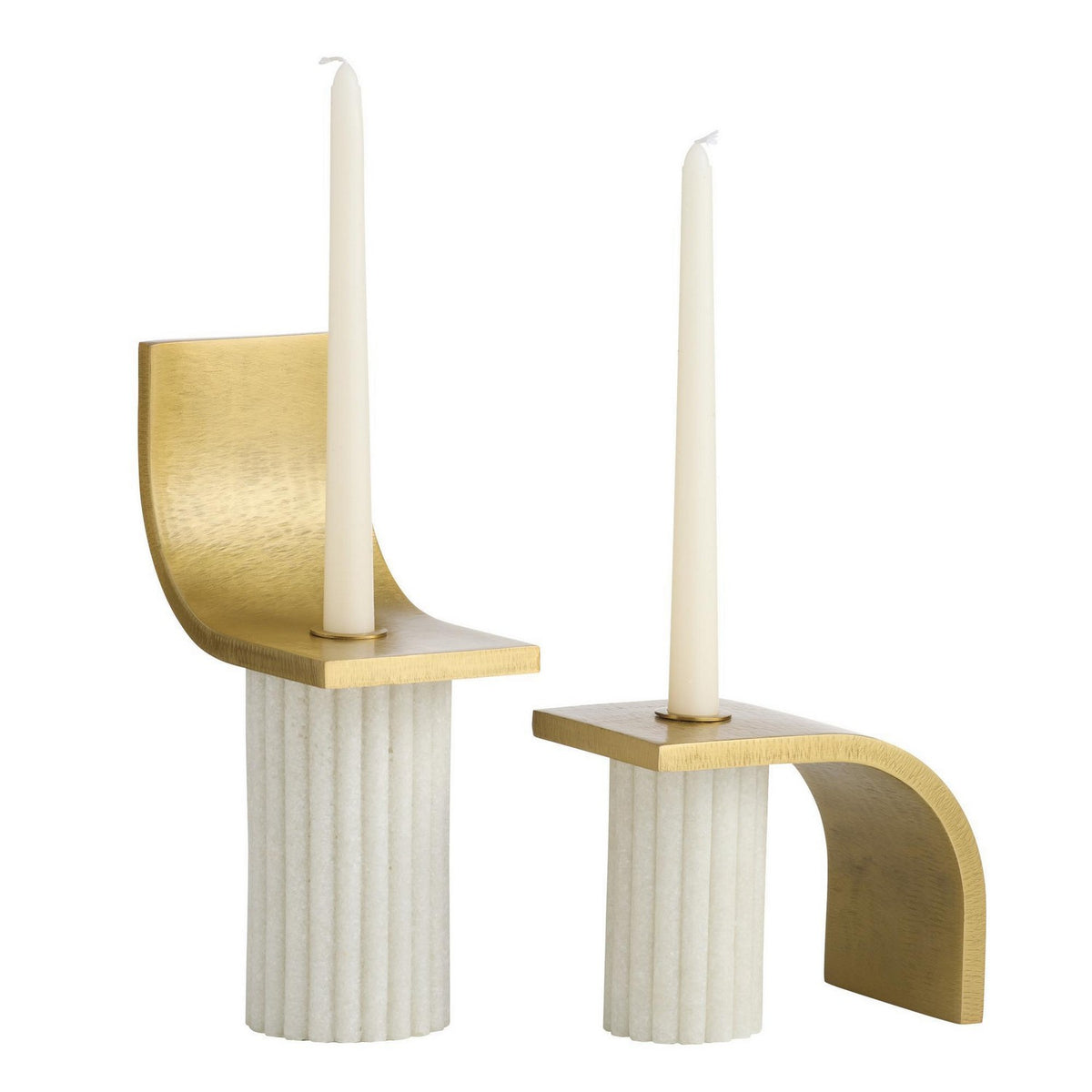Ivanna Candleholders, Set of 2 in Ivory