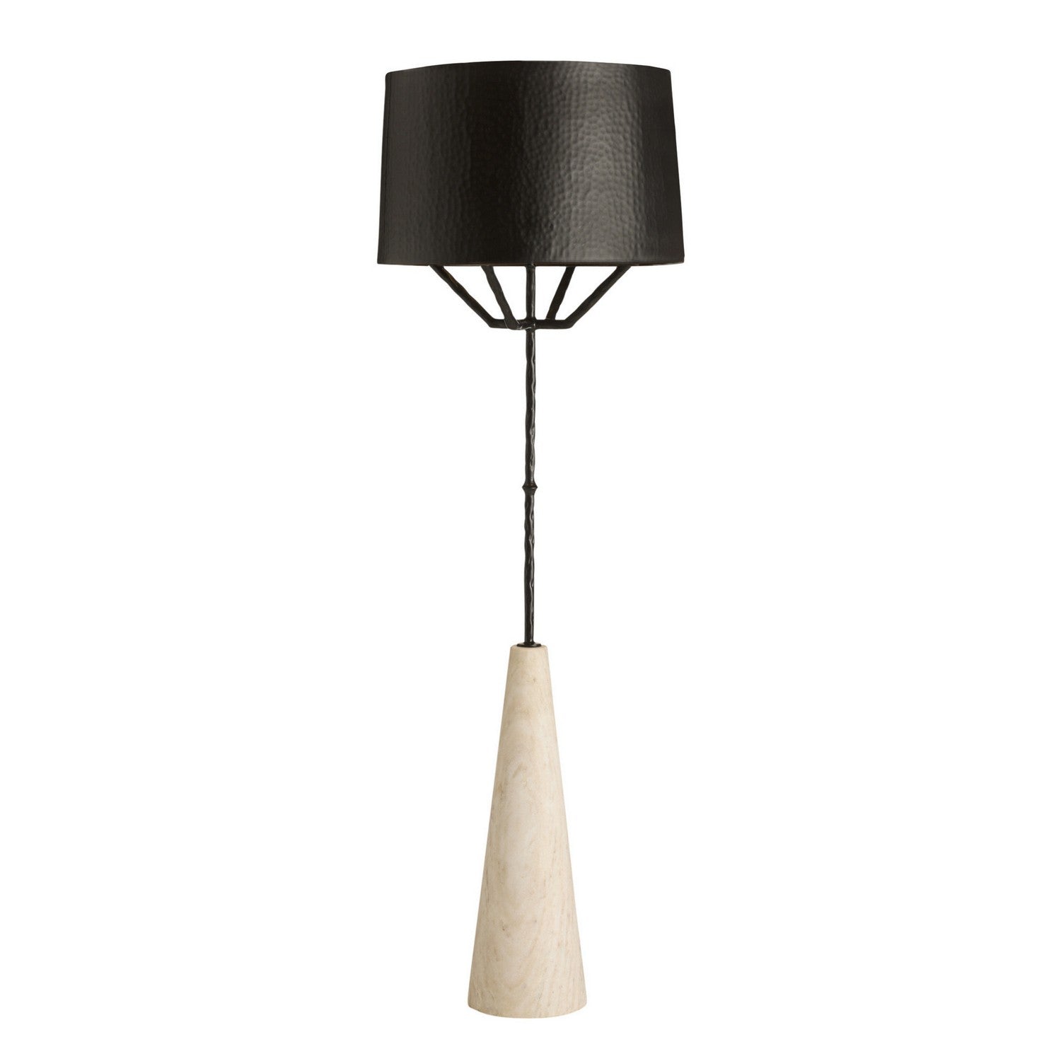 Juneau One Light Floor Lamp in White
