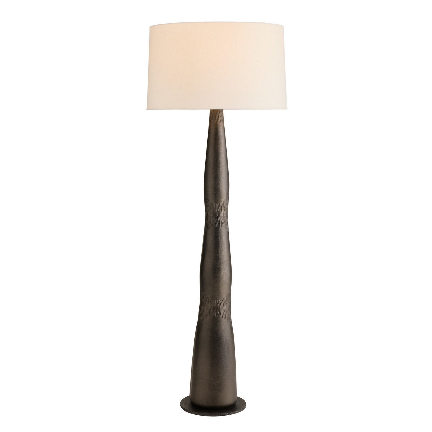 Kash One Light Floor Lamp in Antiqued Aluminum