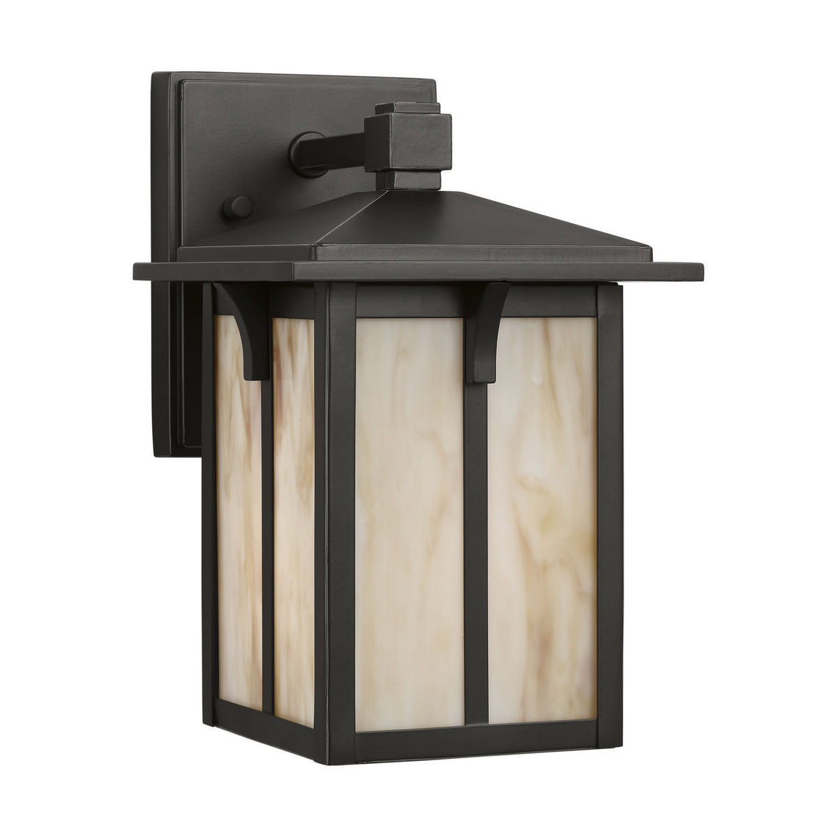 Tomek One Light Outdoor Wall Lantern in Antique Bronze