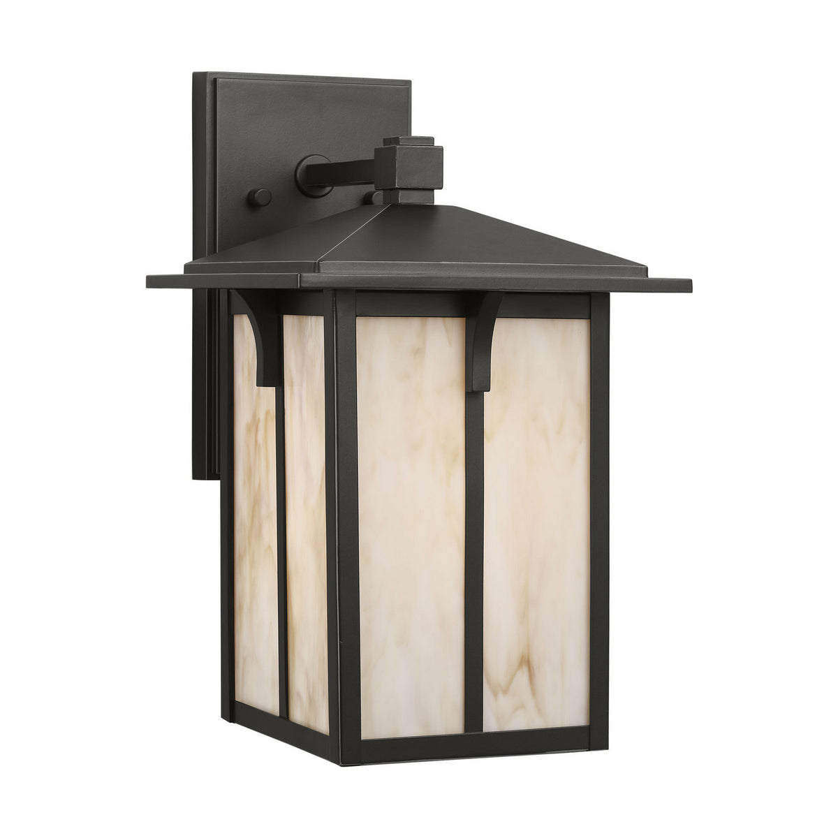 Tomek One Light Outdoor Wall Lantern in Antique Bronze