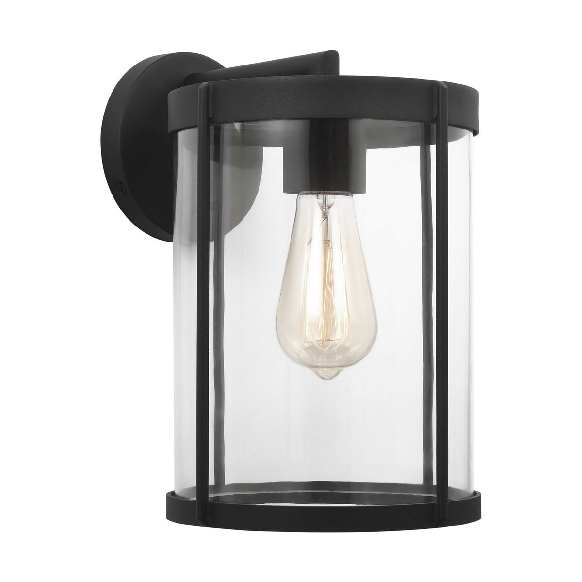 Luning Lantern in Textured Black