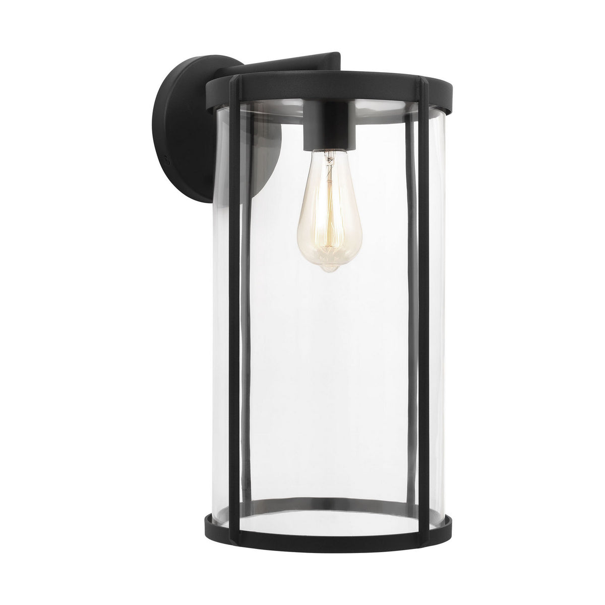 Luning Lantern in Textured Black