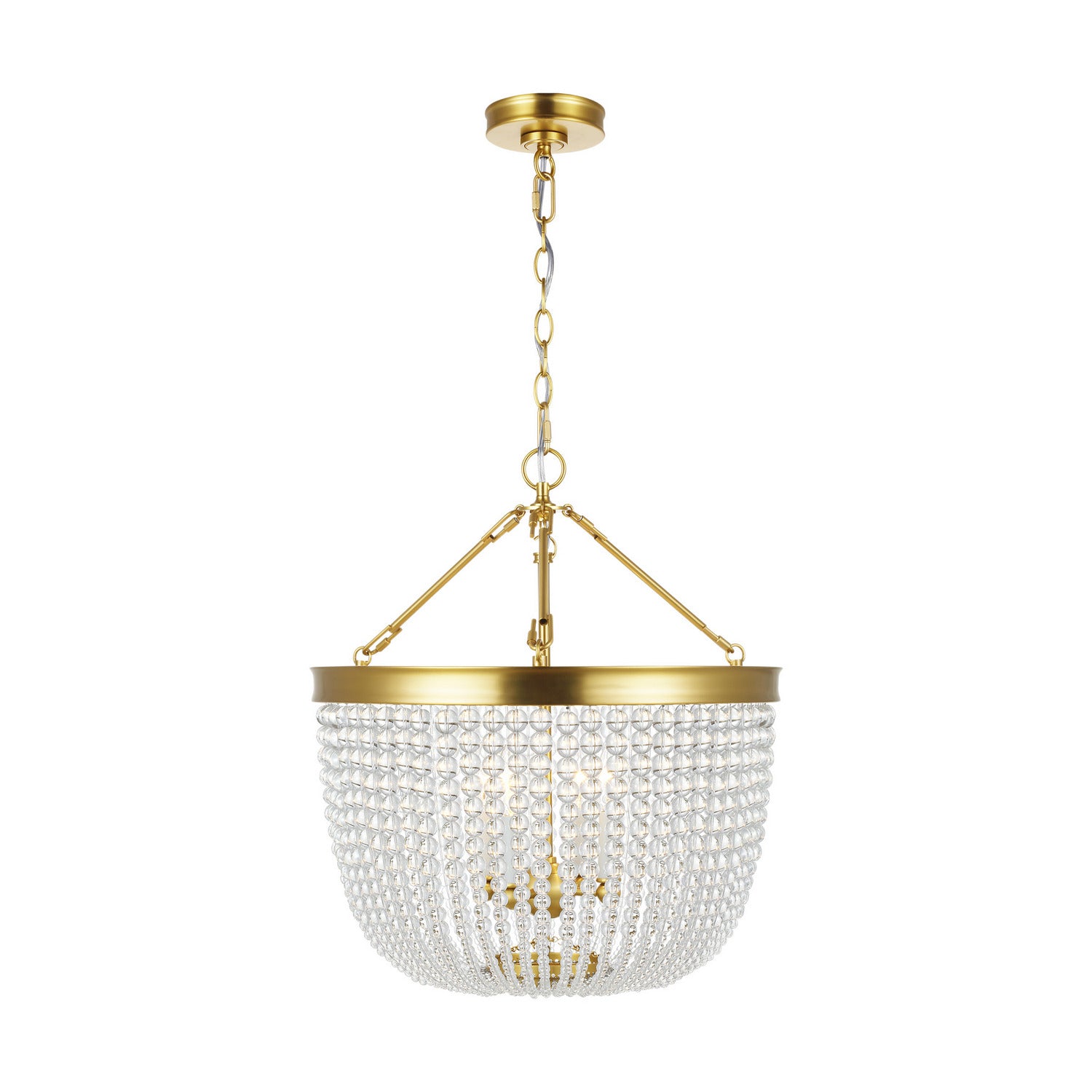 Summerhill Four Light Pendant in Burnished Brass