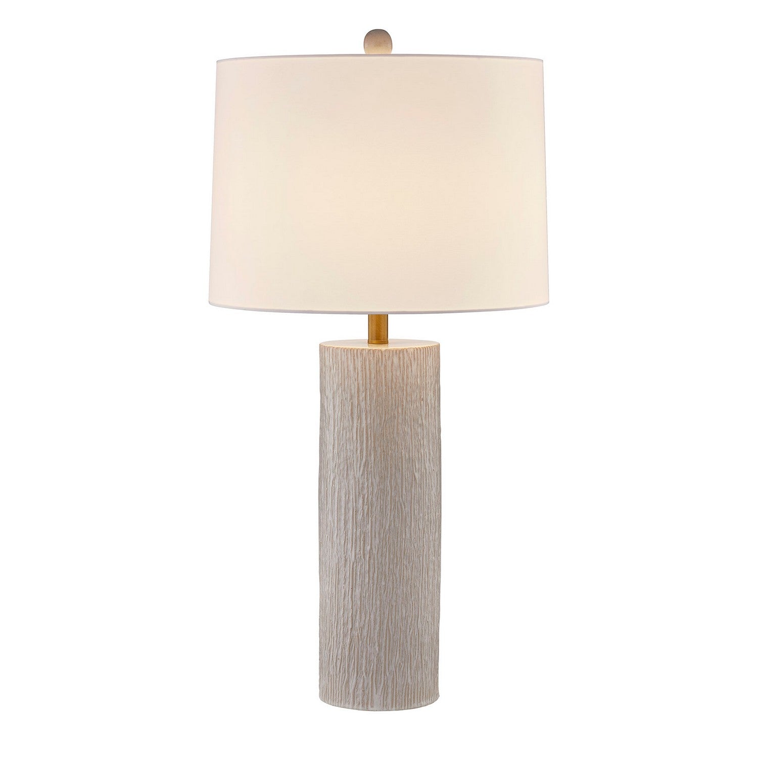 Amanda One Light Table Lamp in Distressed White