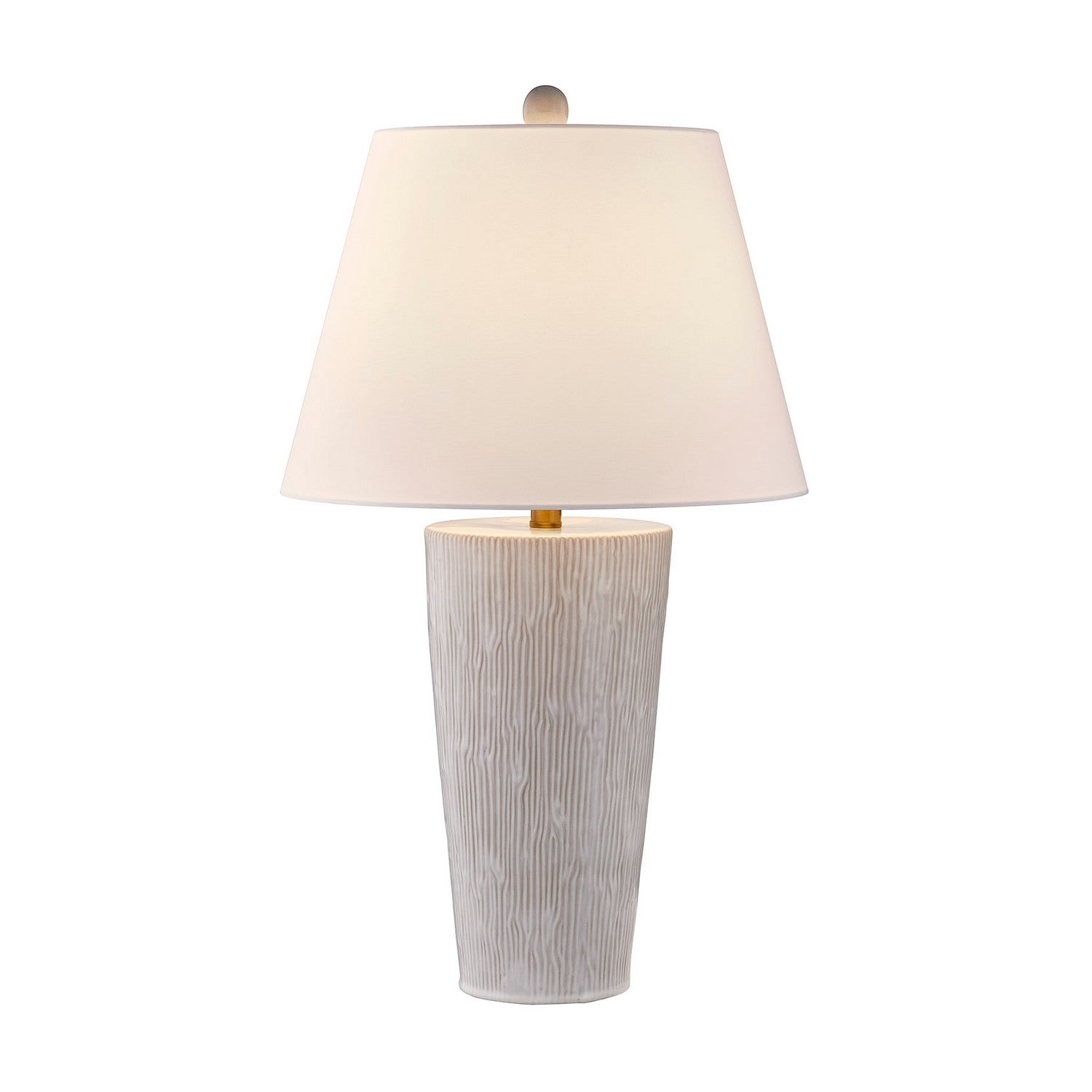 Lampe de table James One Light en blanc vieilli