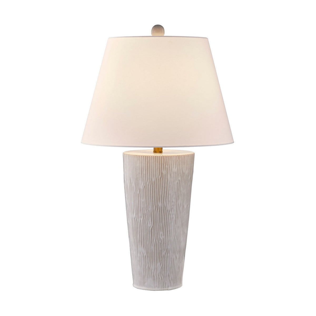 James One Light Table Lamp in Distressed White