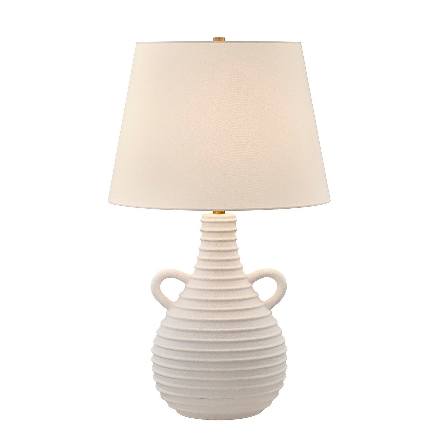 Adrian One Light Table Lamp in White