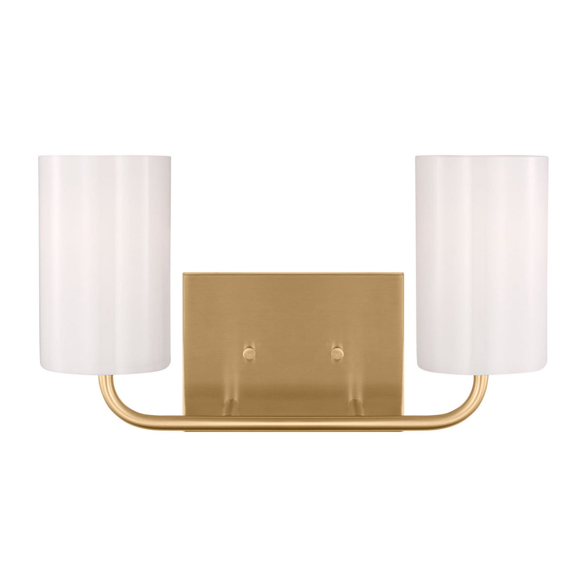 Rhett Two Light Vanity in Satin Brass