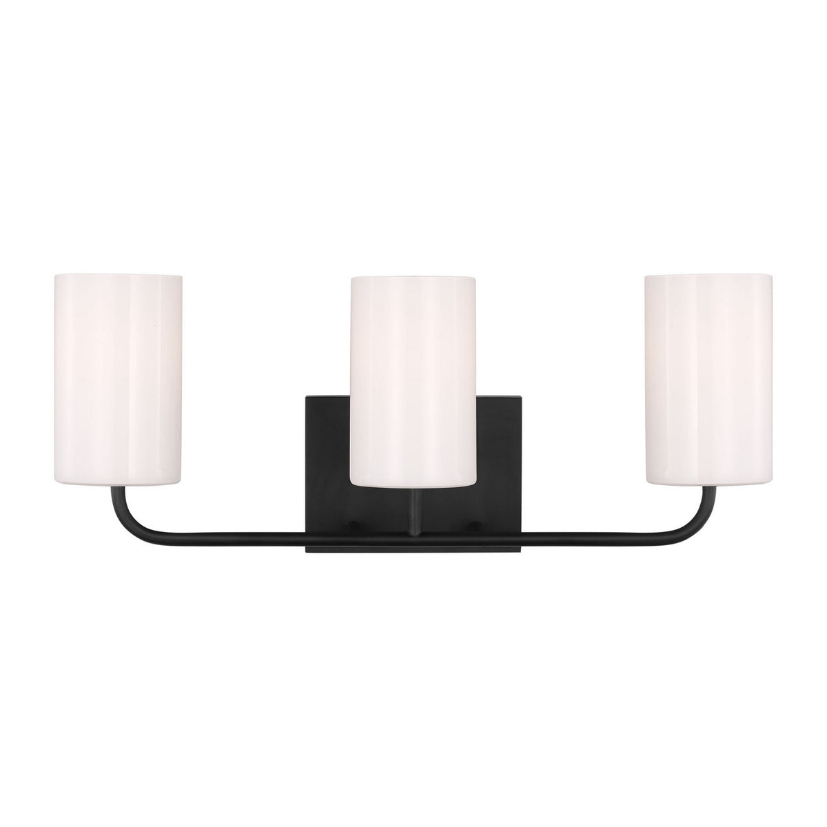 Rhett Three Light Vanity in Midnight Black