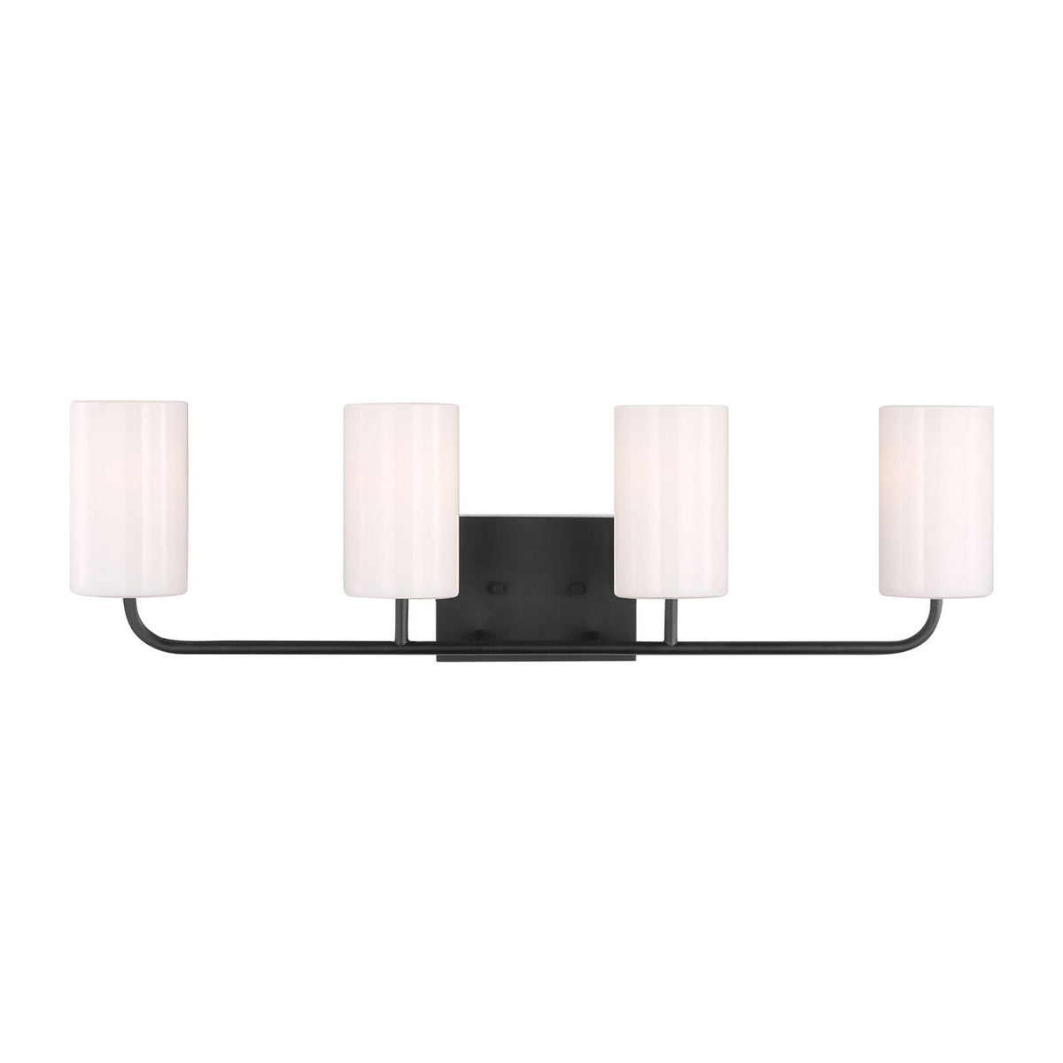 Rhett Four Light Vanity in Midnight Black