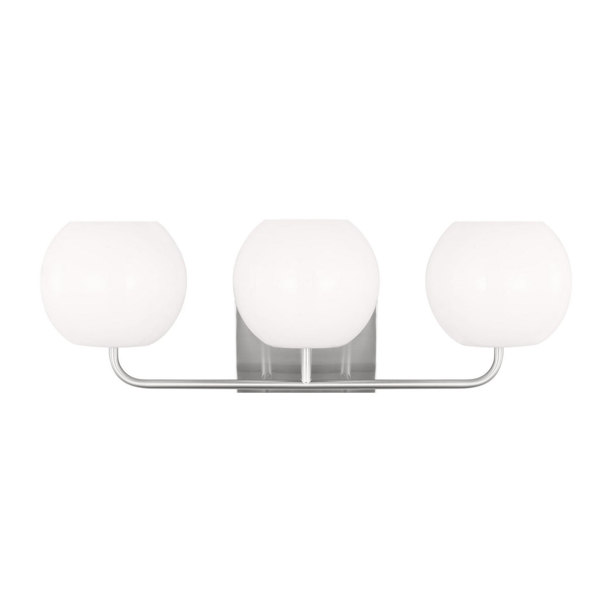 Rory Three Light Vanity in Brushed Steel