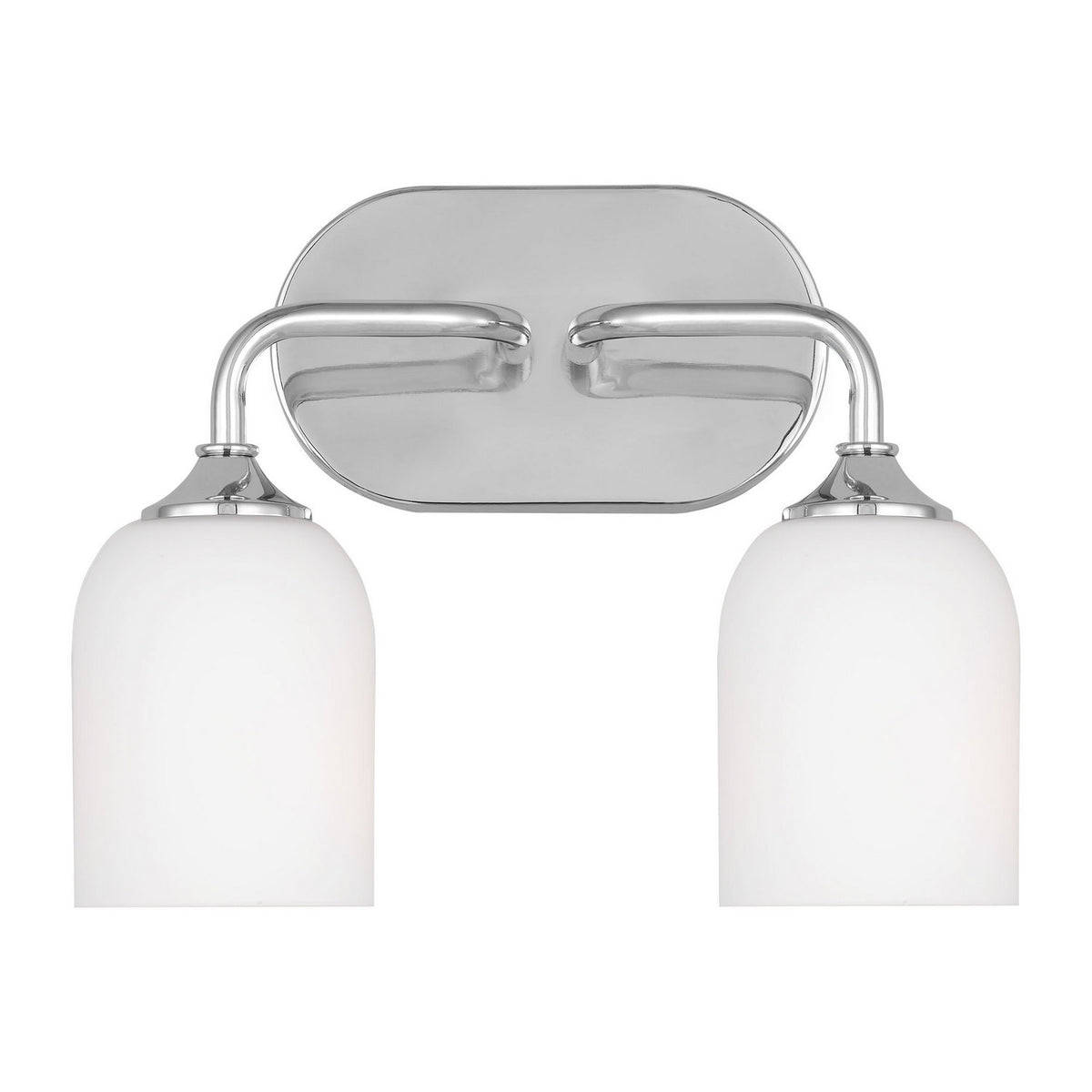 Emile Two Light Vanity in Chrome