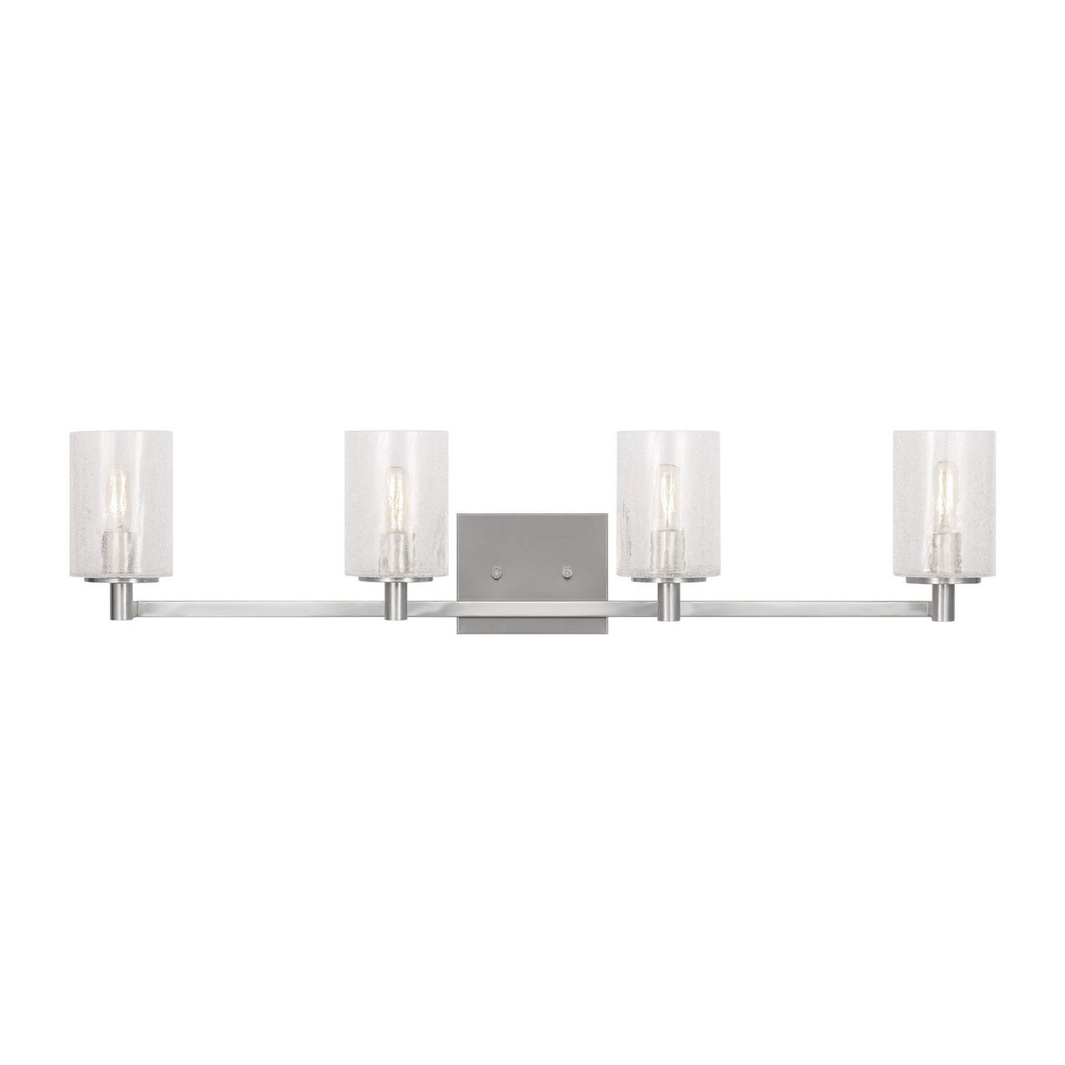 Parker Four Light Wall / Bath in Brushed Steel