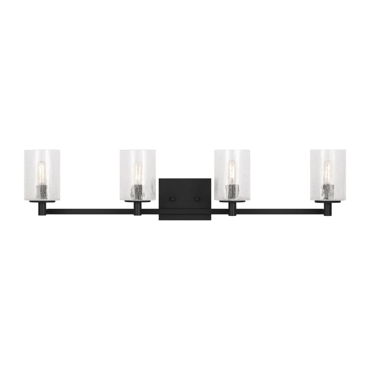 Parker Four Light Wall / Bath in Midnight Black