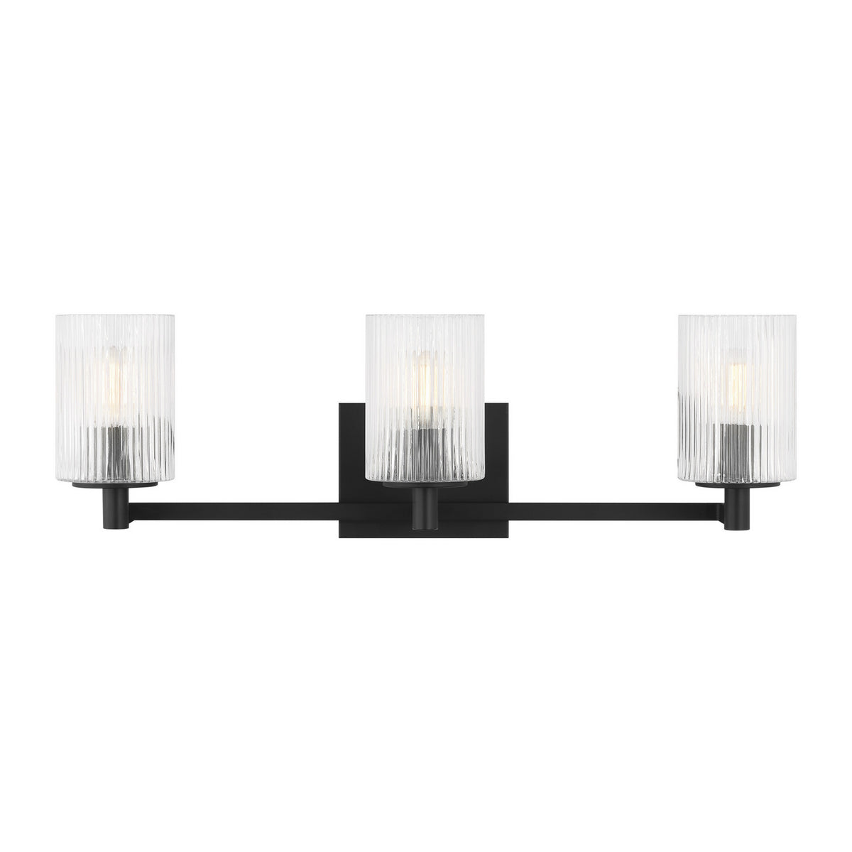 Lando Three Light Wall / Bath in Midnight Black