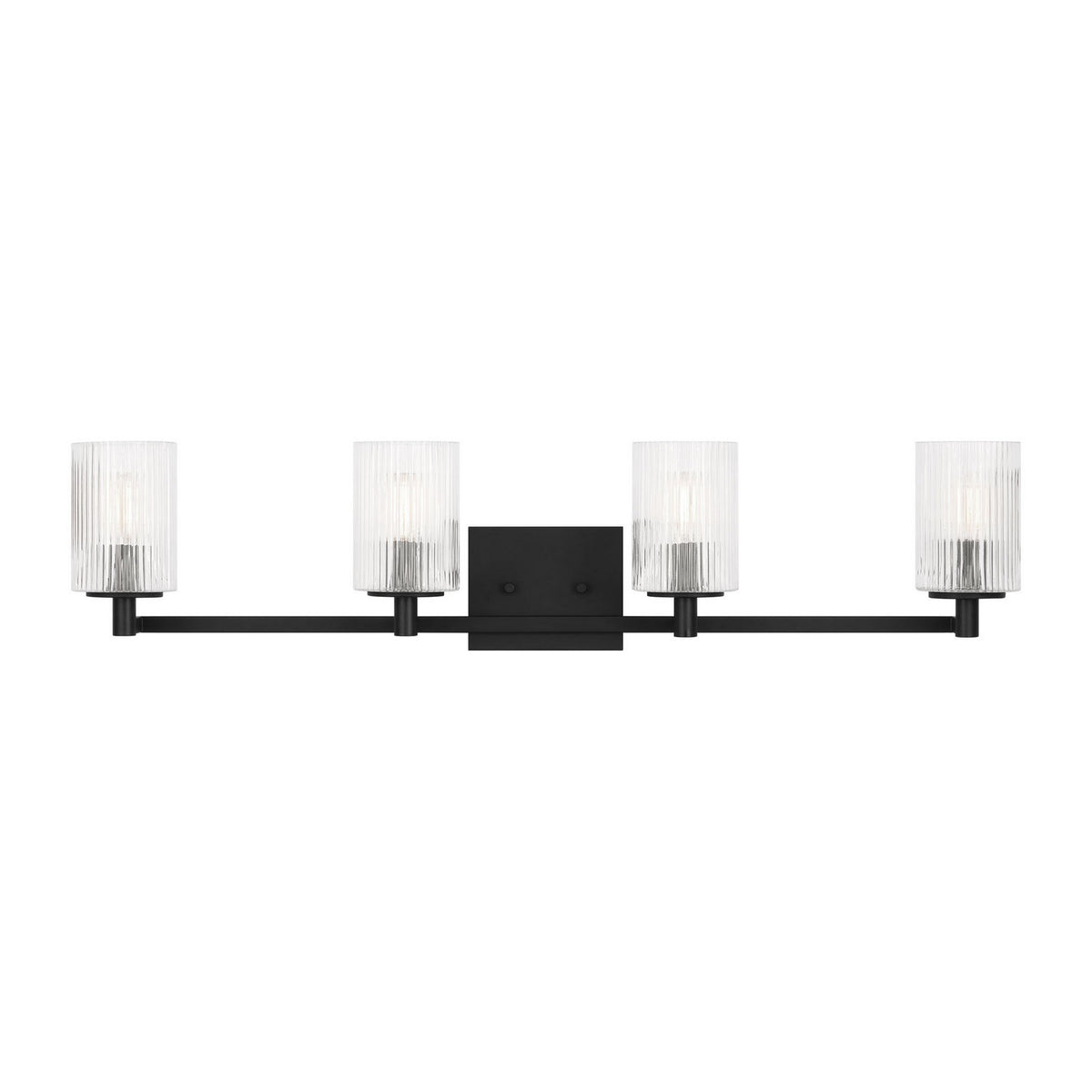 Lando Four Light Wall / Bath in Midnight Black