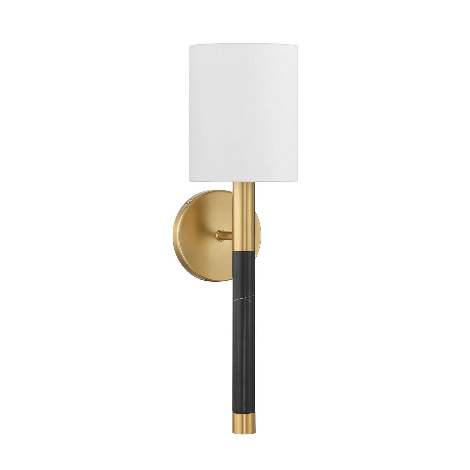 Conrad One Light Wall Sconce in Warm Brass