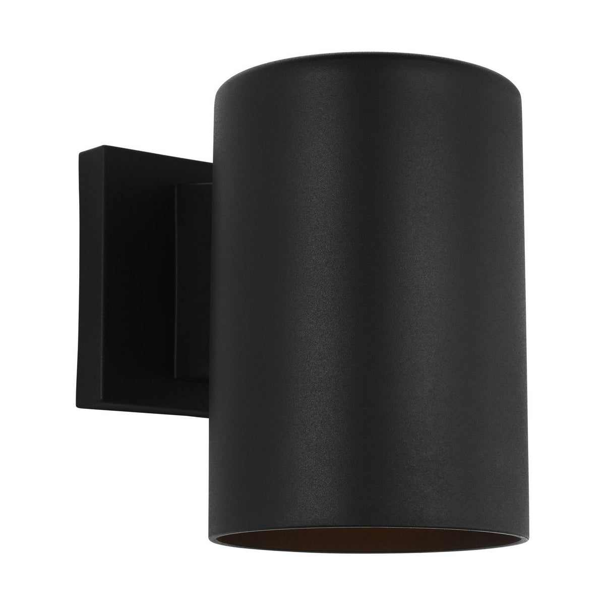 Outdoor Cylinders One Light Wall Lantern in Textured Black