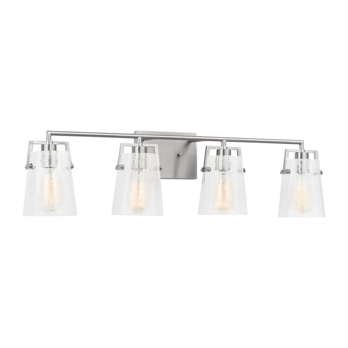 Crofton Four Light Vanity in Brushed Nickel