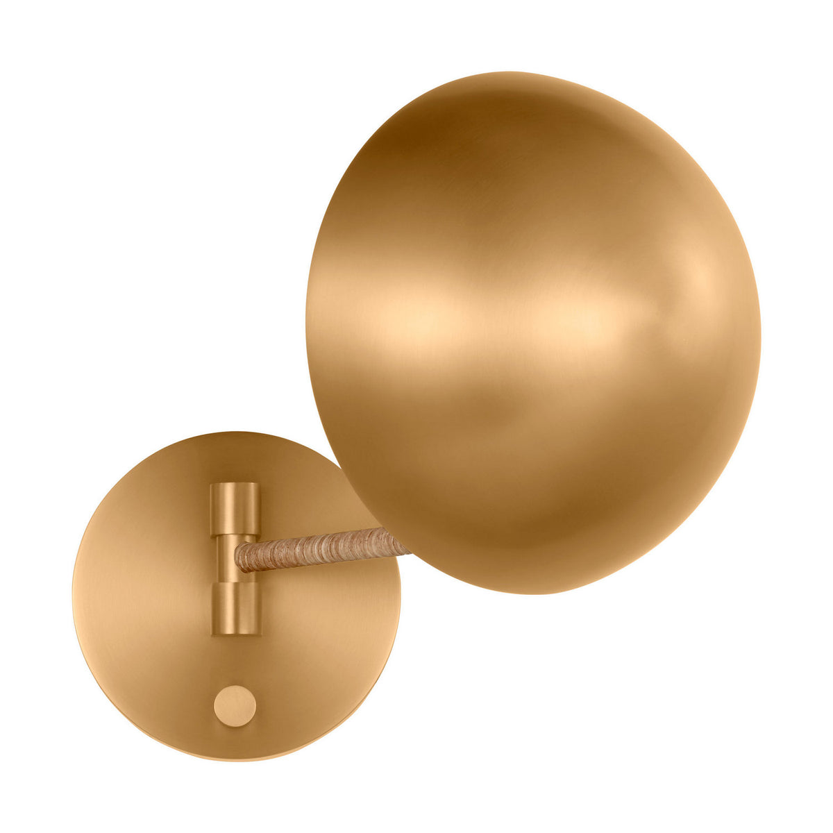 Balleroy One Light Wall Sconce in Burnished Brass