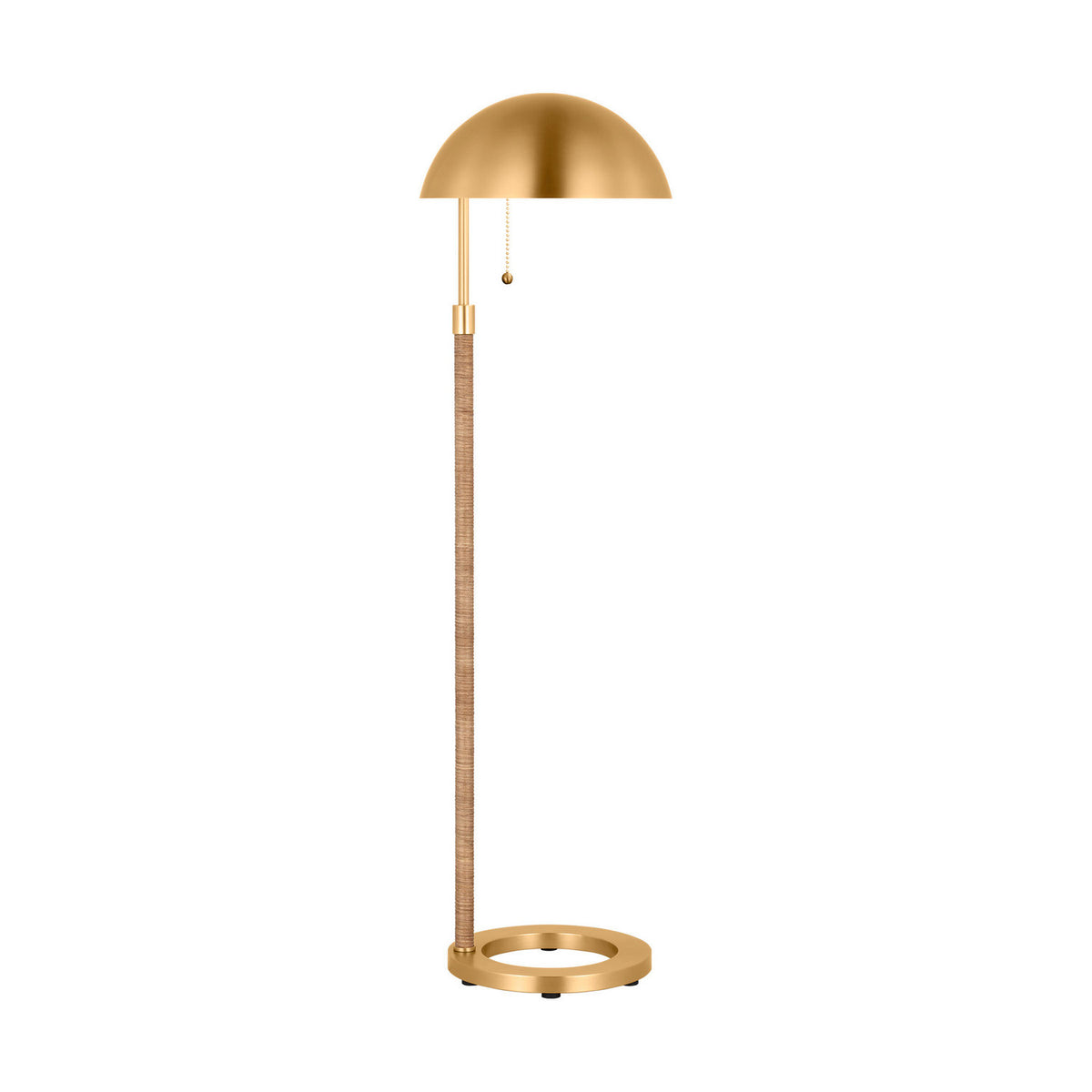 Lampadaire Balleroy à une lumière en laiton bruni