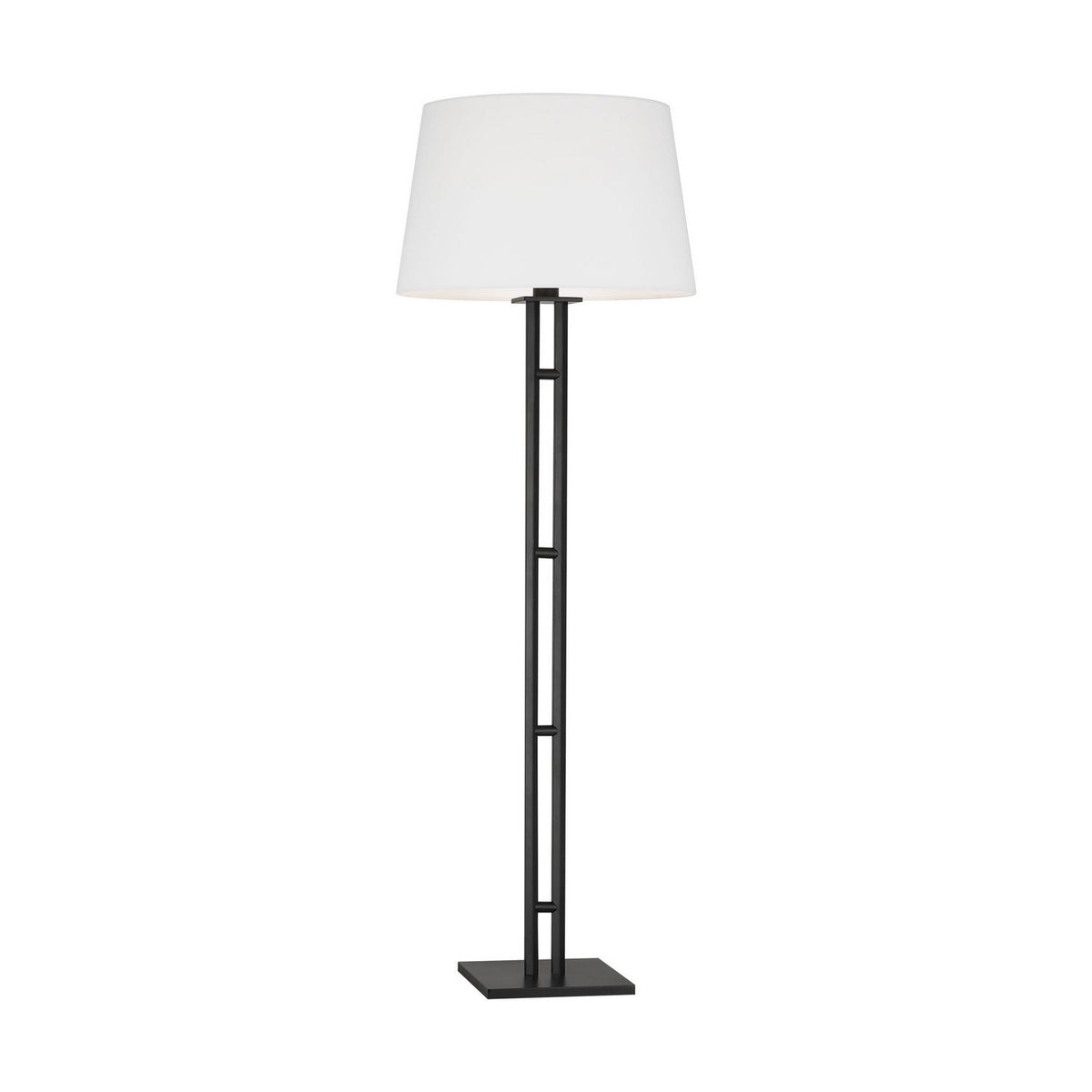Haddon One Light Floor Lamp in Aged Iron